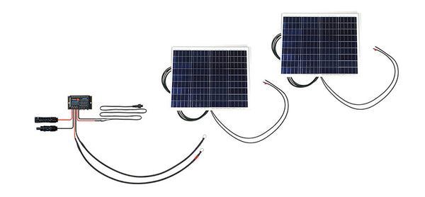 Solar System incl. 2 Solar Panel + 1 Charge Controller